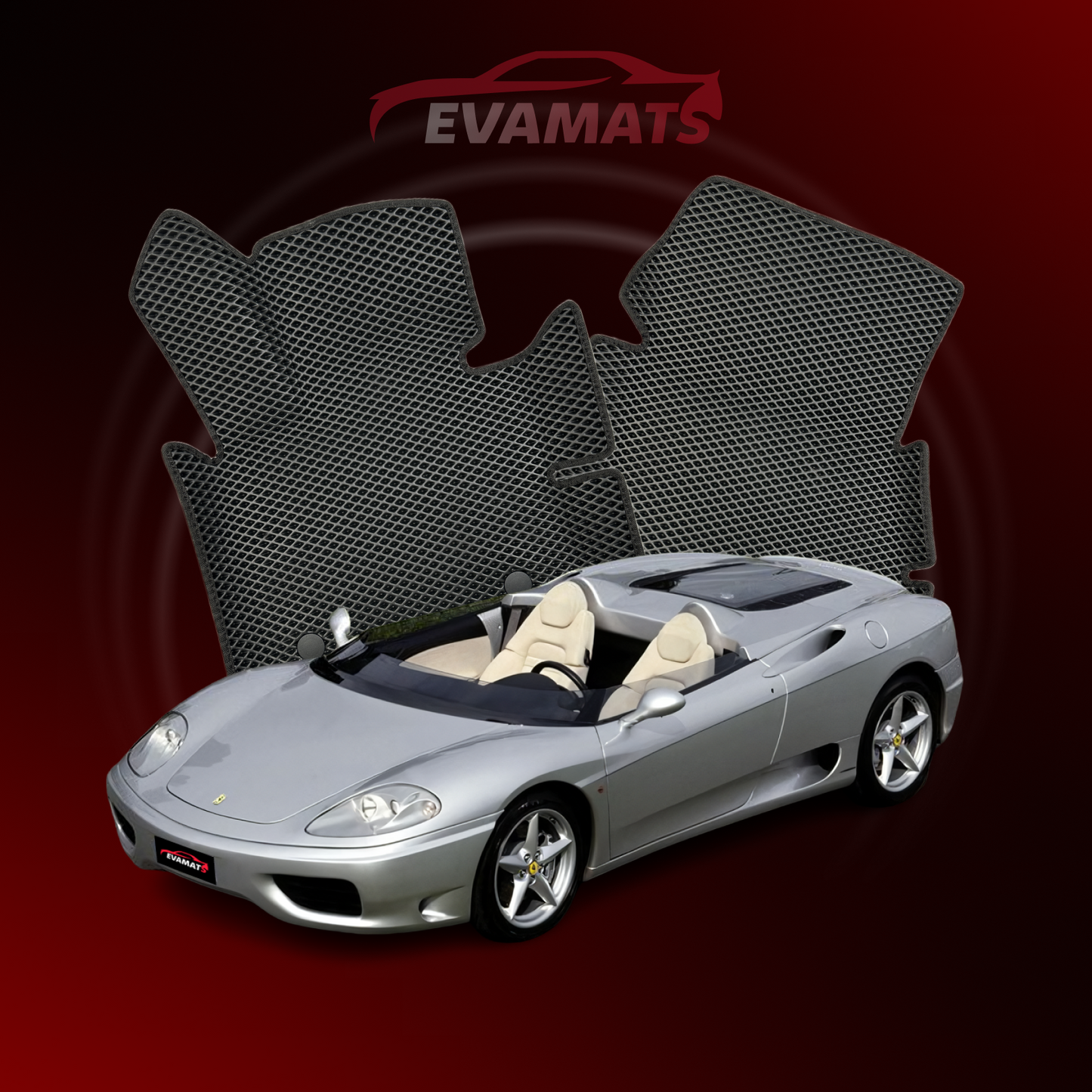 Tapis de voiture EVAMATS pour Ferrari 360 (Barchetta) 1 génération 1999-2005 année SPEEDSTER