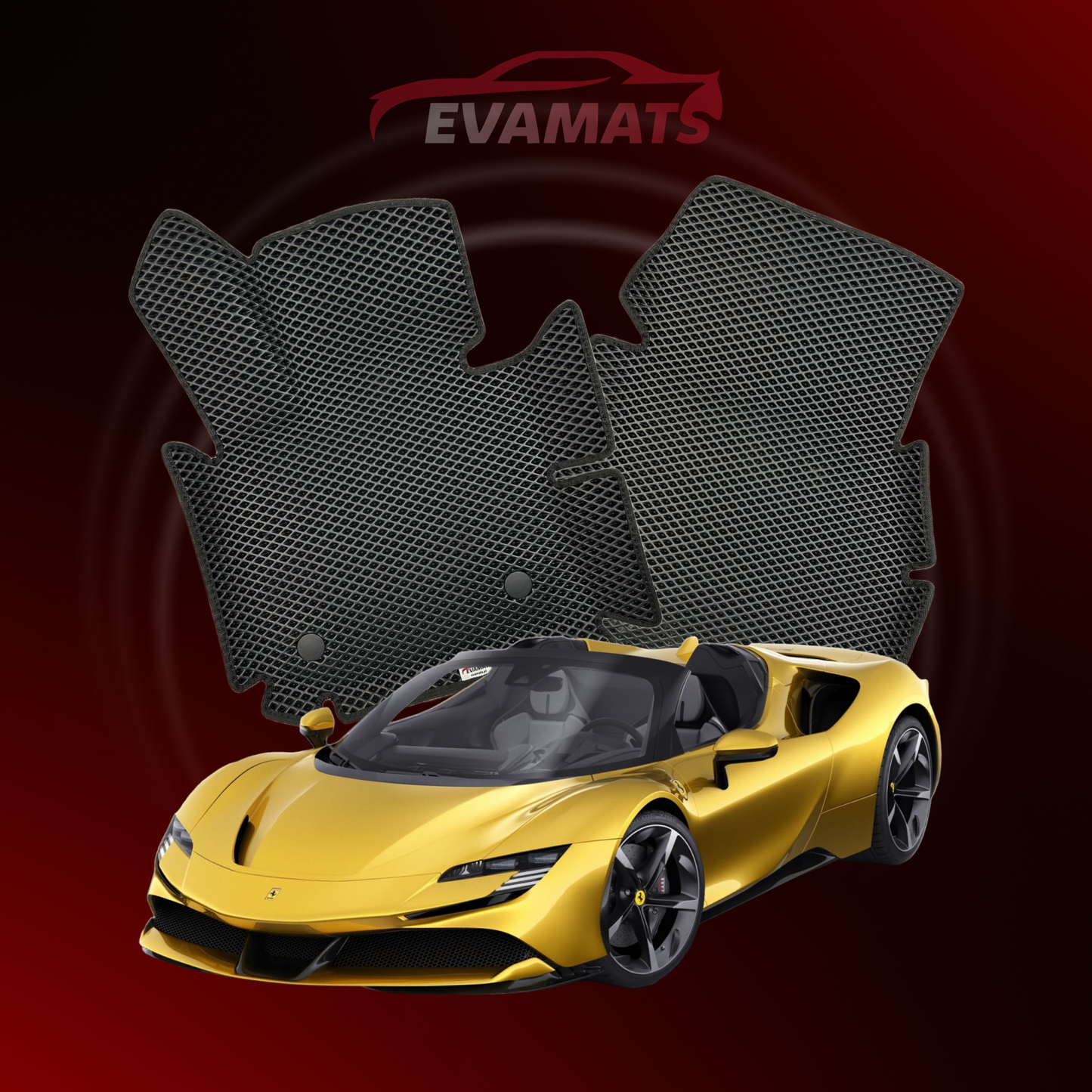 Autokoberce EVAMATS pro Ferrari SF90 Stradale 1 gen 2019-2025 rok Hybrid CABRIO