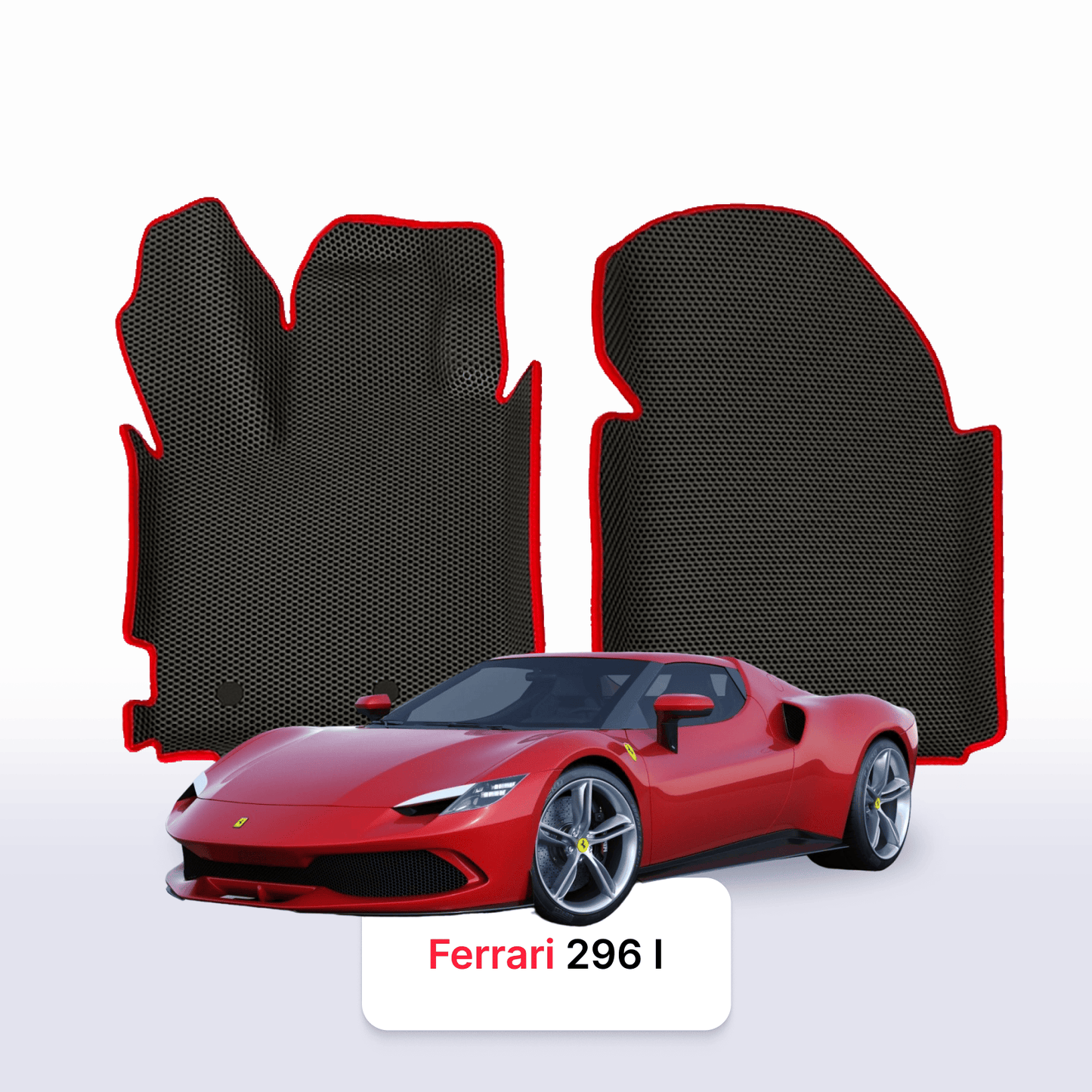 Car mats EVAMATS for Ferrari 296 1 gen 2021-2025 year Hybrid COUPE