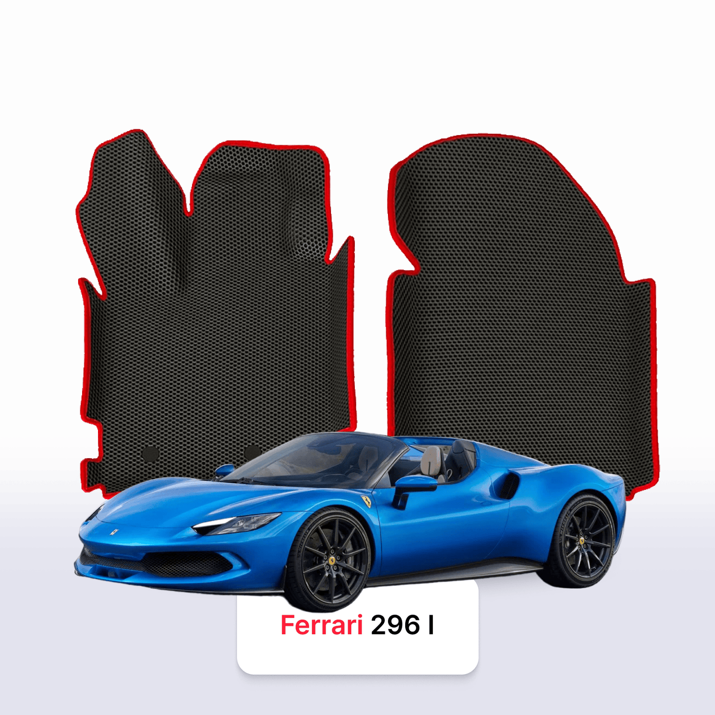 Car mats EVAMATS for Ferrari 296 1 gen 2021-2025 year Hybrid ROADSTER