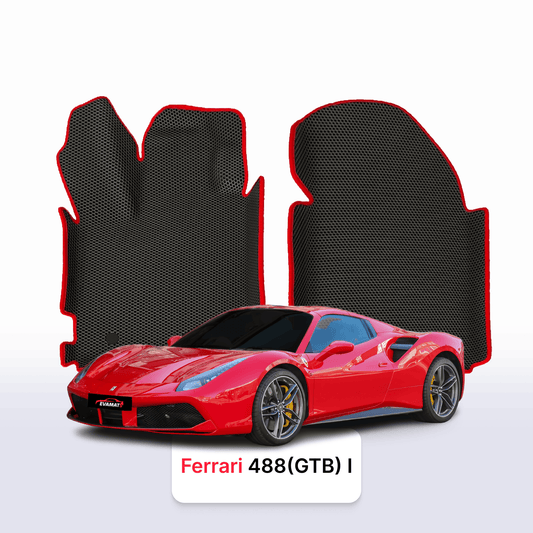 Car mats EVAMATS for Ferrari 488 (GTB) 1 gen 2015-2019 year COUPE
