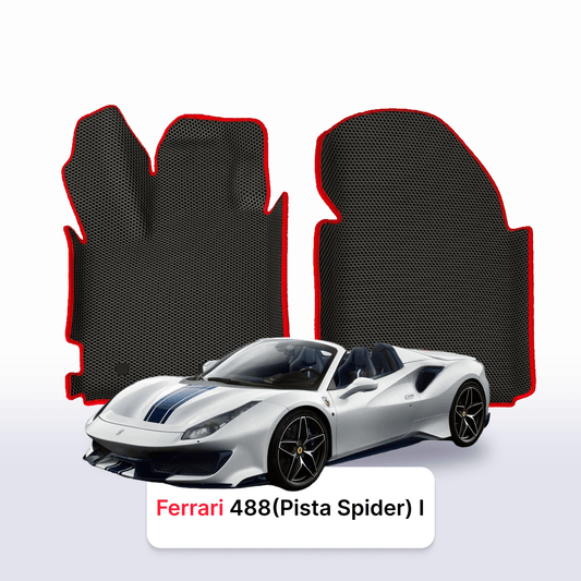 Car mats EVAMATS for Ferrari 488 (Pista spider) 1 gen 2015-2019 year ROADSTER