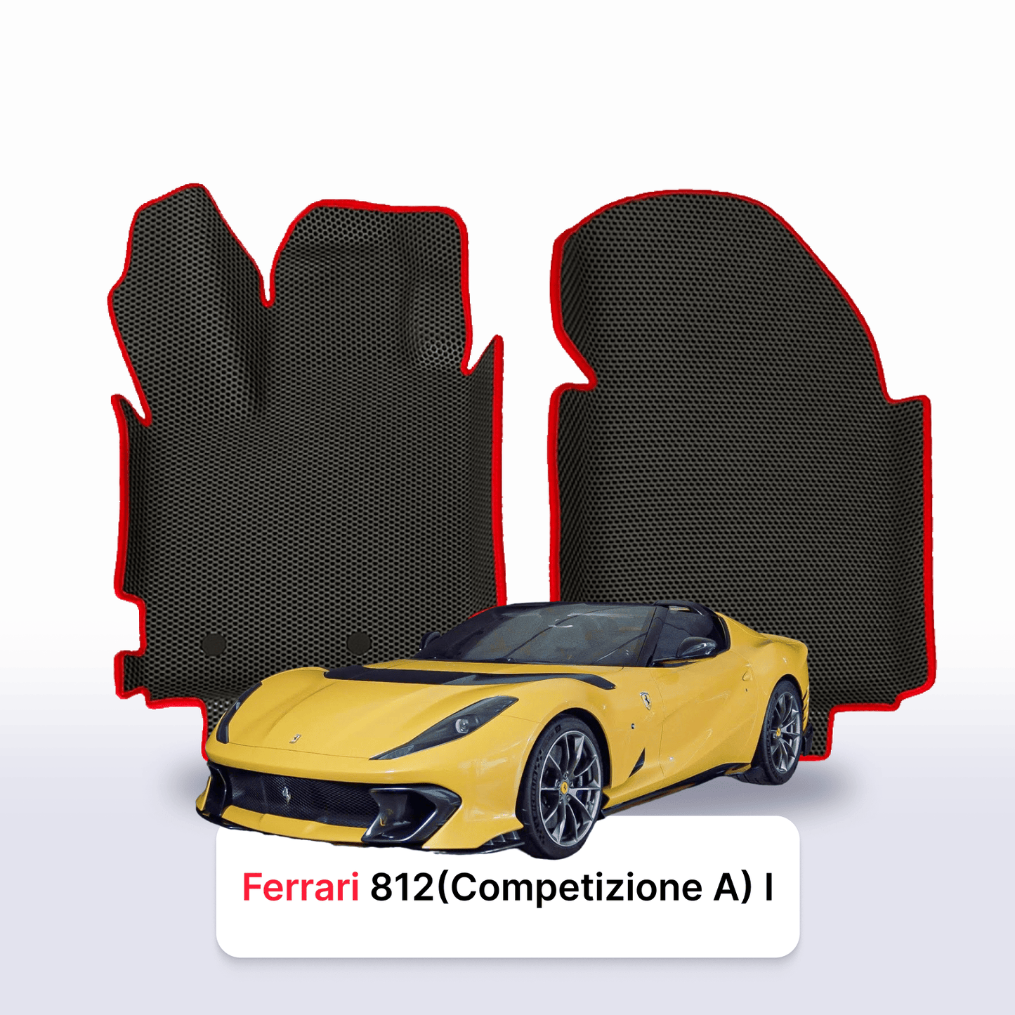 Car mats EVAMATS for Ferrari 812 (Competizione A) 1 gen 2017-2024 year ROADSTER