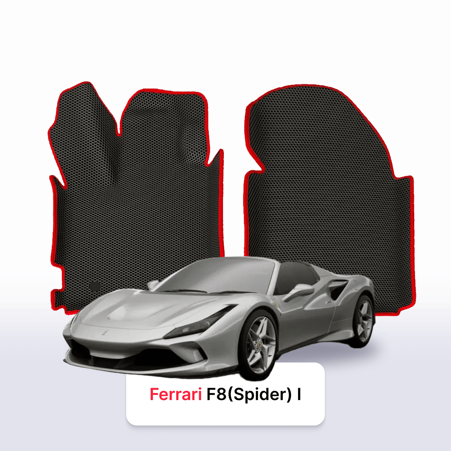 Car mats EVAMATS for Ferrari F8 (Spider) 1 gen 2019-2023 year ROADSTER