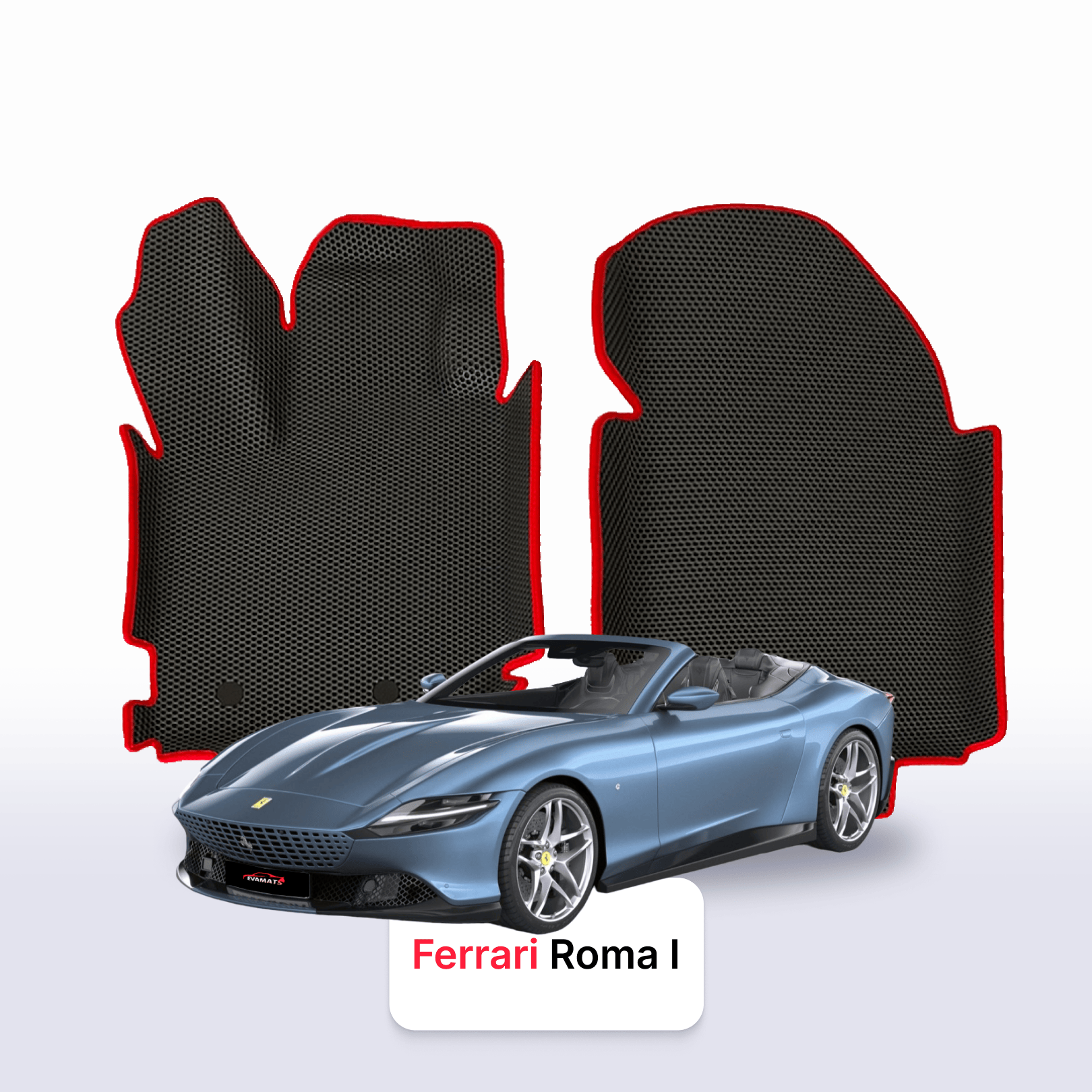 Car mats EVAMATS for Ferrari Roma(Spider) 1 gen 2019-2025 year CABRIO