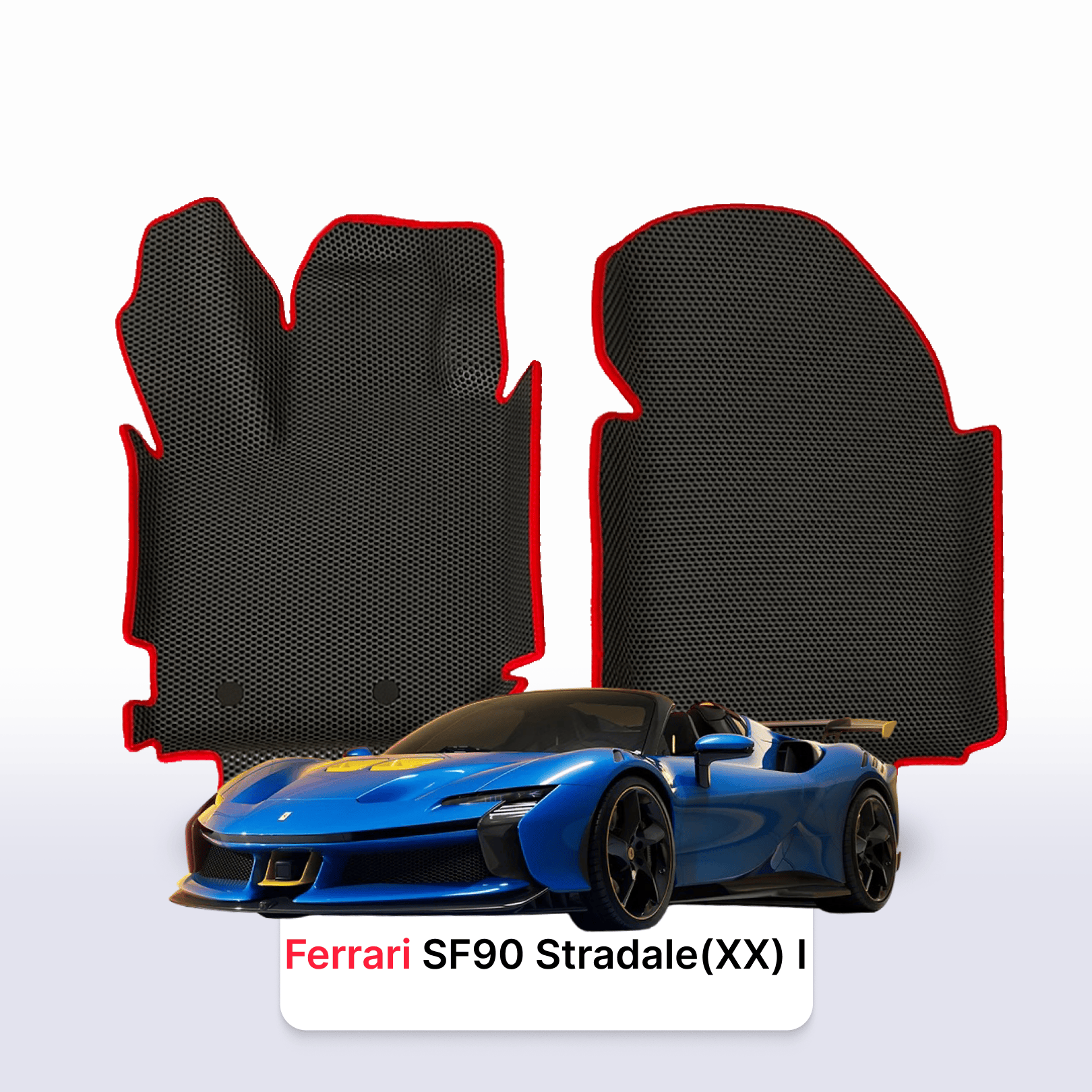 Car mats EVAMATS for Ferrari SF90 Stradale (XX) 1 gen 2019-2025 year Hybrid CABRIO