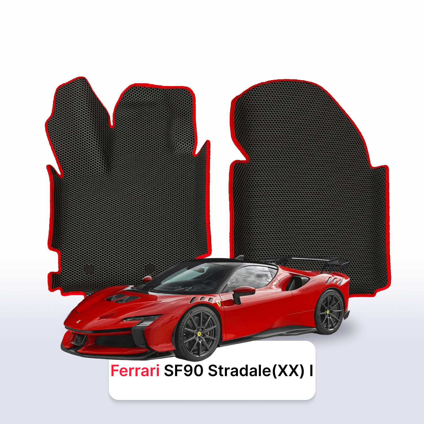 Car mats EVA for Ferrari SF90 Stradale (XX) 1 gen 2019-2028 year Hybrid COUPE