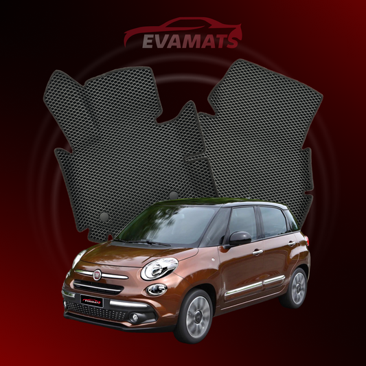 Car mats EVAMATS for Fiat 500L 1 gen 2012-2023 year MINIVAN