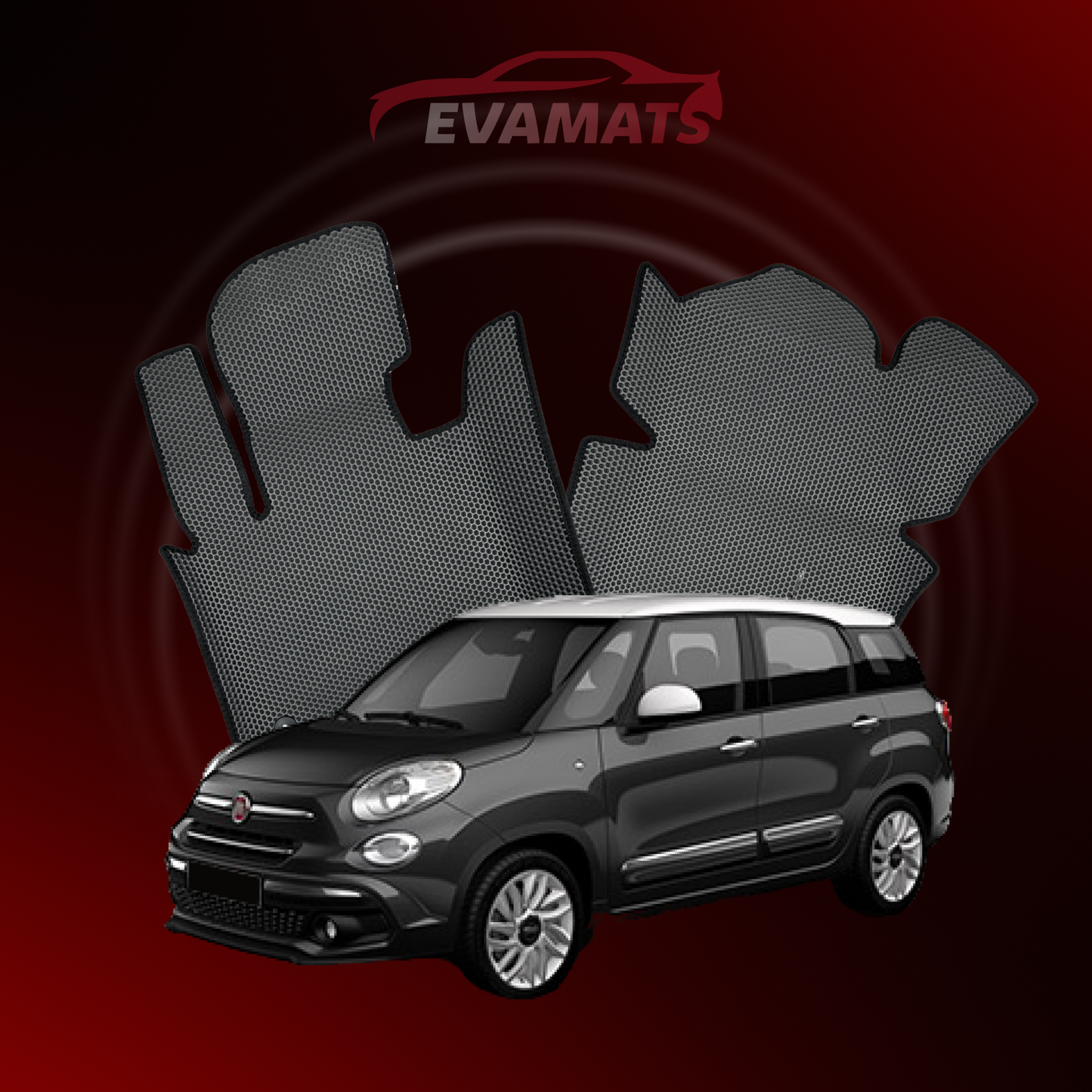 Car mats EVAMATS for Fiat 500L(Living) 1 gen 2012-2017 year MINIVAN