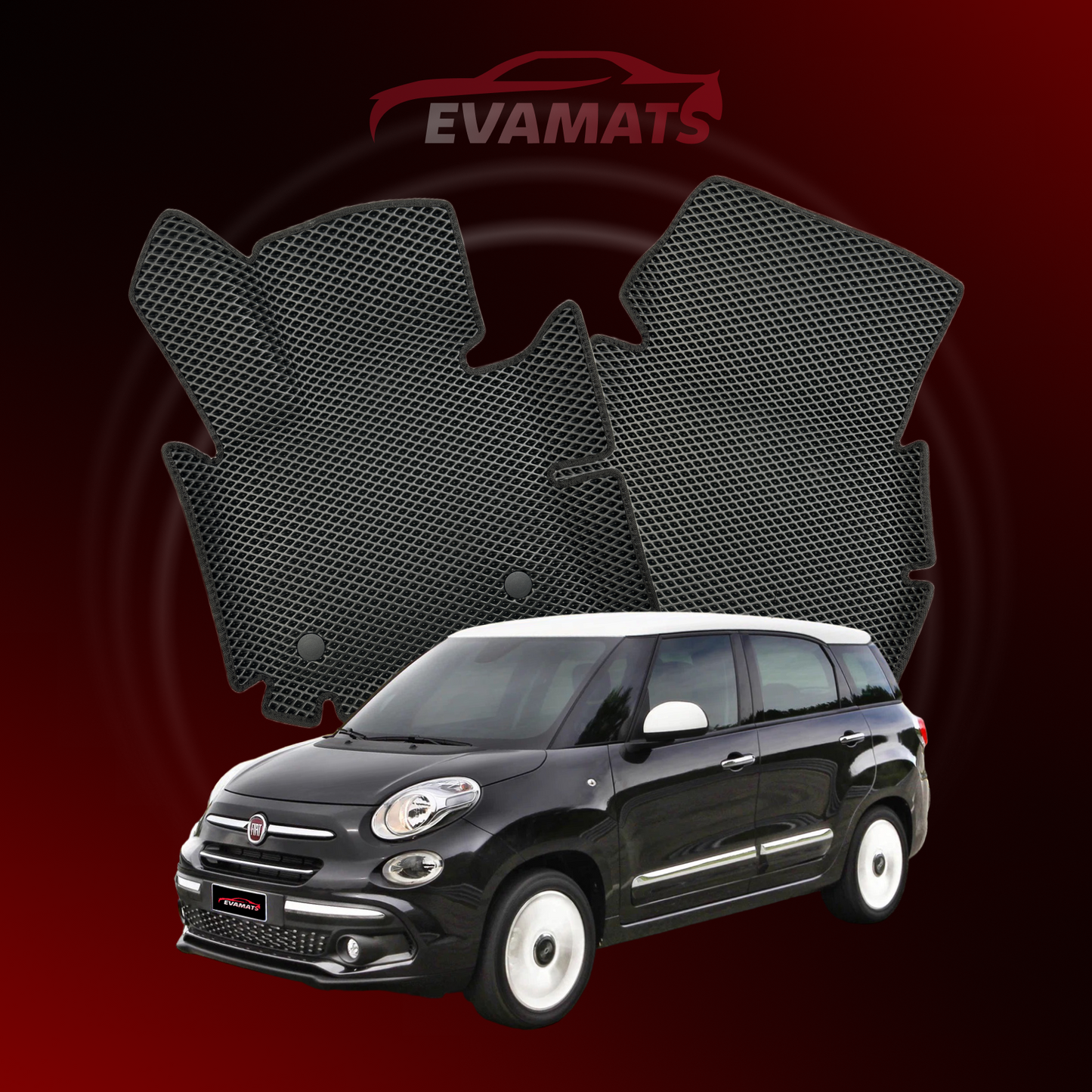 Car mats EVAMATS for Fiat 500L(Wagon) 1 gen 2017-2023 year MINIVAN