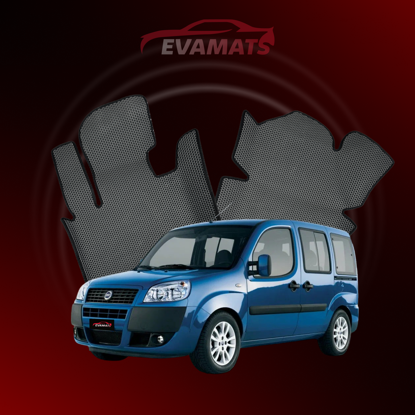 Car mats EVAMATS for Fiat Doblo 1 gen 2000-2015 year MINIVAN