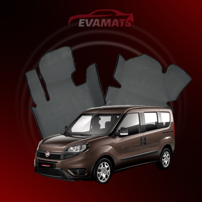 Tappetini per auto EVAMATS per Fiat Doblo 2 gen 2009-2023 anno MINIVAN