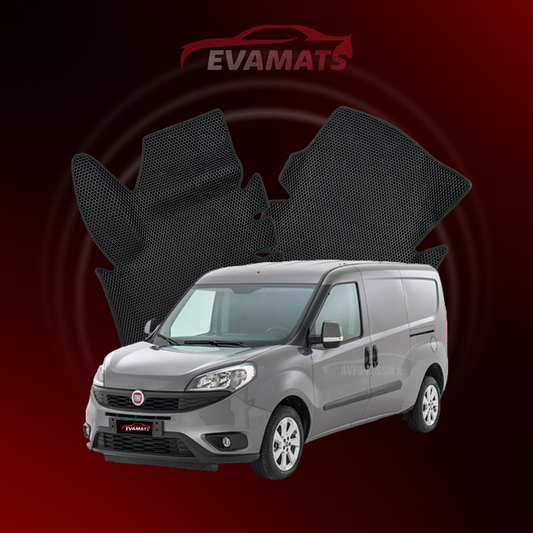 Tappetini per auto EVAMATS per Fiat Doblo 2 gen 2009-2023 anno VAN