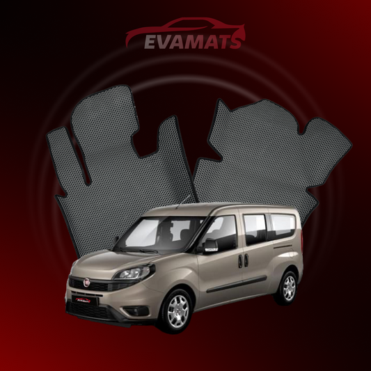 Autokoberce EVAMATS pre Fiat Doblo 2 gen 2015-2023 ročník LONG MINIVAN