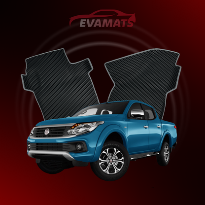 Tapis de voiture EVAMATS pour Fiat Fullback 1ère génération 2016-2020 année PICK-UP avec double cabine