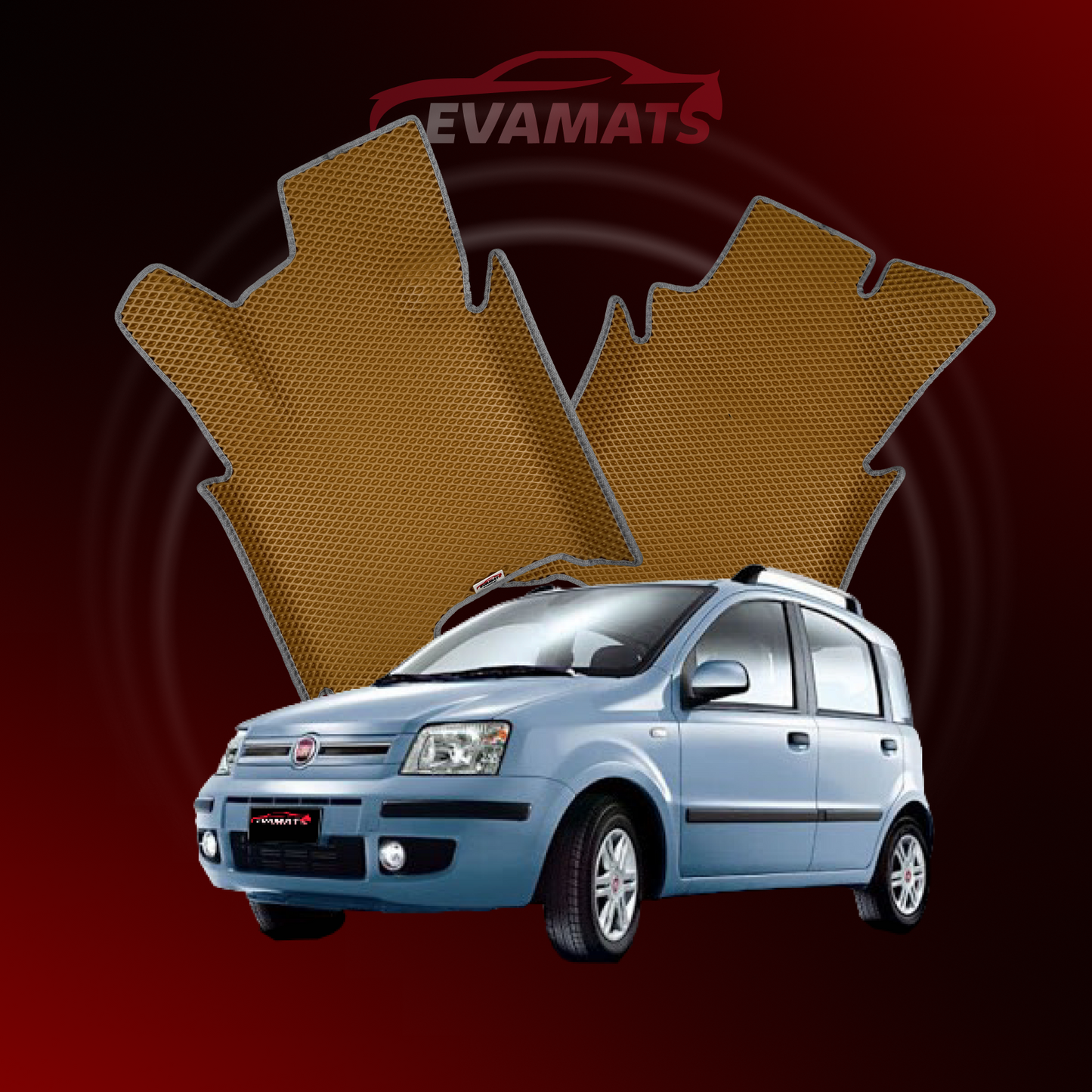 Autokoberce EVAMATS pro Fiat Panda 2 gen 2003-2012 rok HATCHBACK 5 dveří