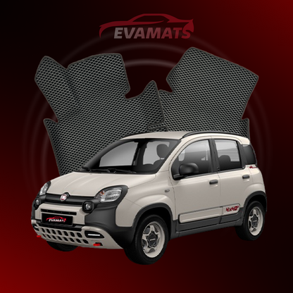 Tappetini per auto EVAMATS per Fiat Panda(Cross) 3 gen 2011-2025 anno HATCHBACK 5 porte