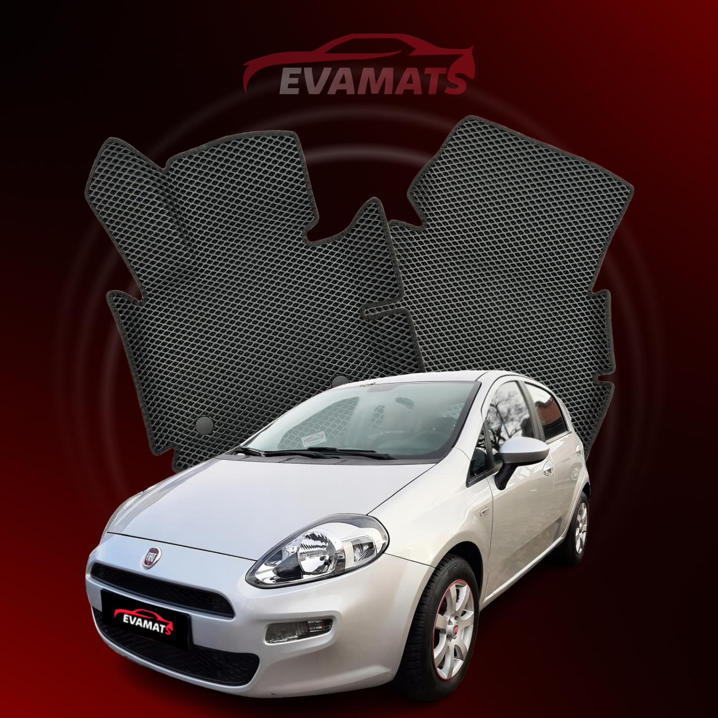 Autokoberce EVAMATS pro Fiat Punto Evo 1. generace 2005-2012 rok HATCHBACK 5 dveří