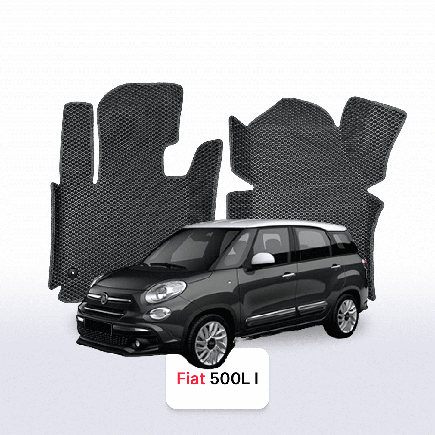 Car mats EVA for Fiat 500L(Living) 1 gen 2012-2017 year MINIVAN