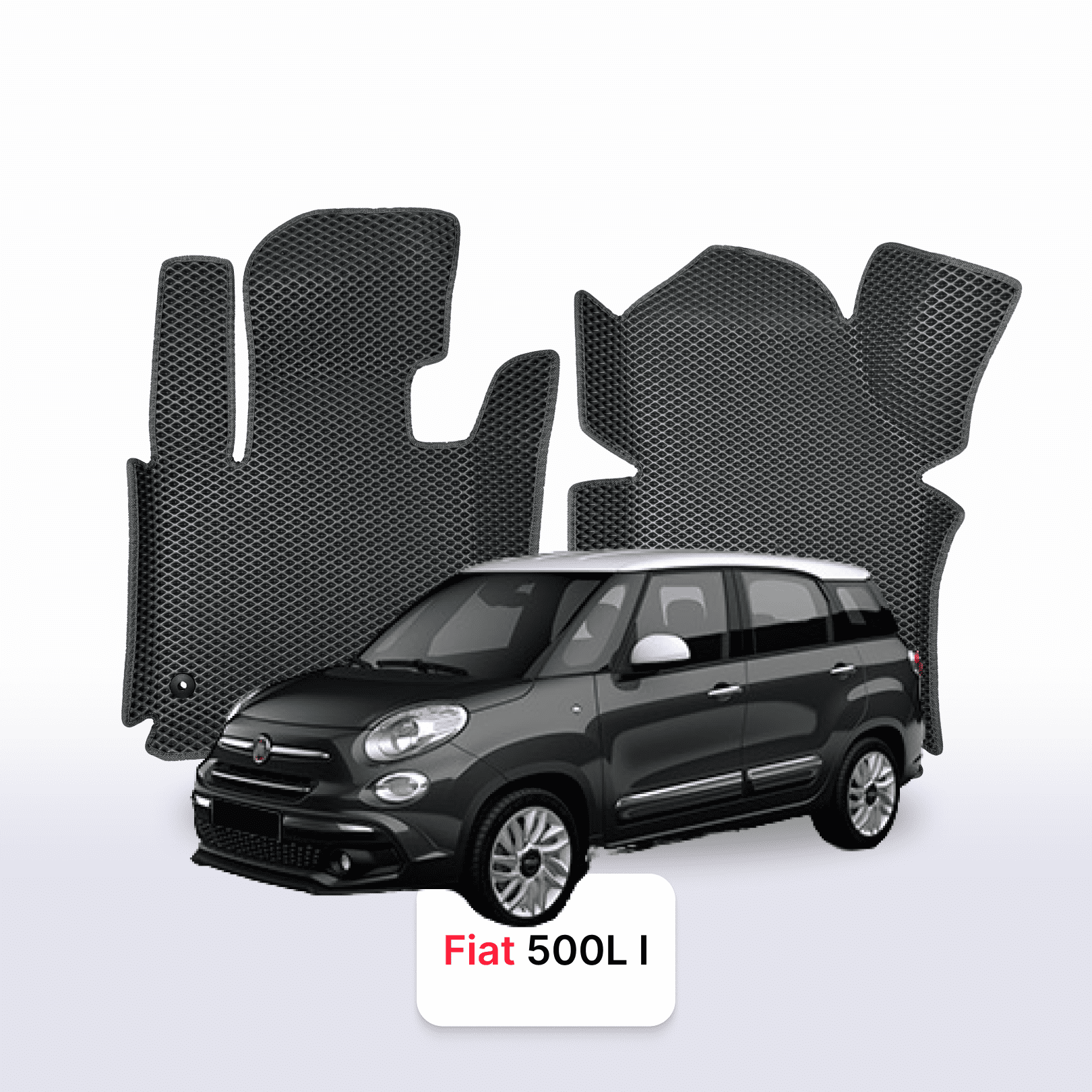 Car mats EVA for Fiat 500L(Living) 1 gen 2012-2017 year MINIVAN