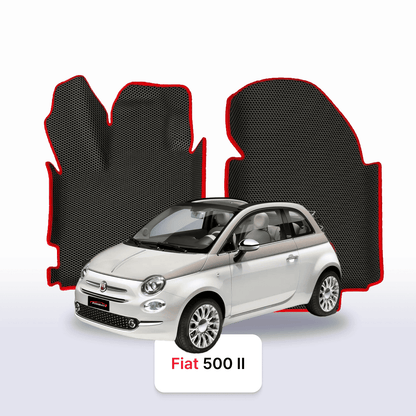 Car mats EVA for Fiat 500 2 gen 2007-2024 year HATCHBACK 3 door CABRIO