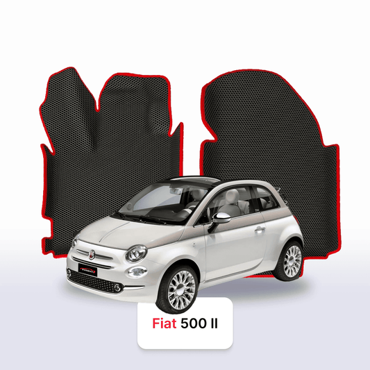 Car mats EVA for Fiat 500 2 gen 2007-2024 year HATCHBACK 3 door CABRIO