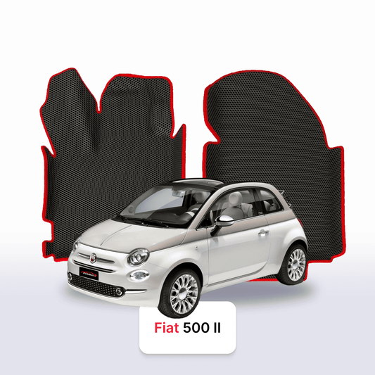 Car mats EVAMATS for Fiat 500 2 gen 2007-2020 year HATCHBACK 3 door CABRIO