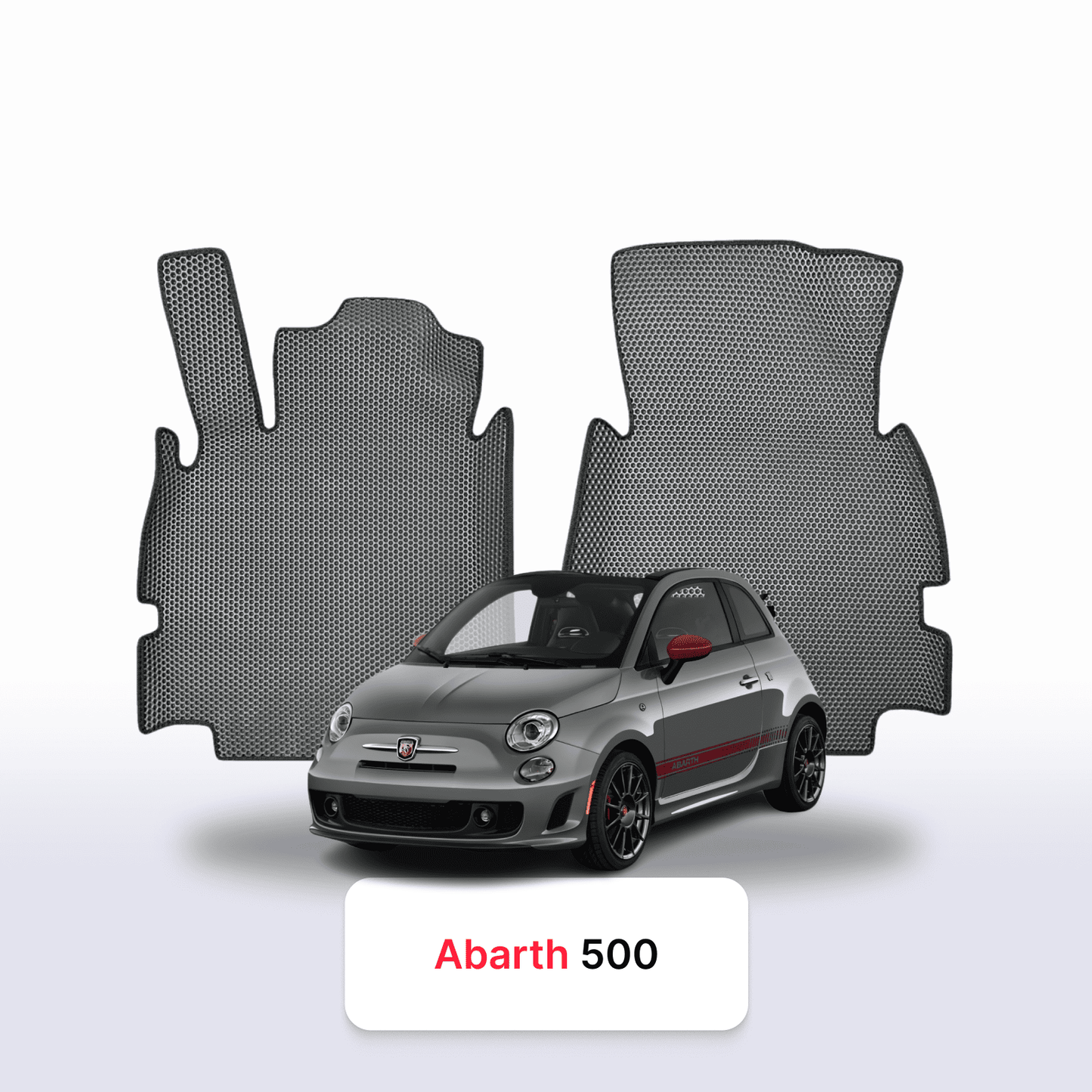 Car mats EVAMATS for Fiat 500(Abarth) 2 gen 2007-2020 year HATCHBACK 3 door CABRIO