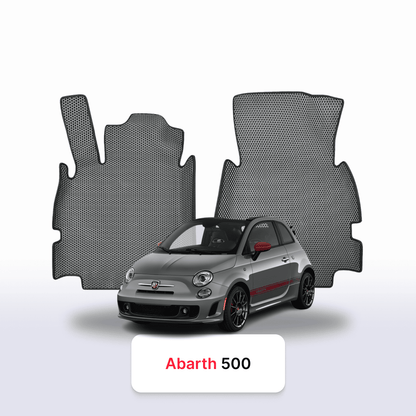 Car mats EVA for Fiat 500(Abarth) 2 gen 2007-2024 year HATCHBACK 3 door CABRIO