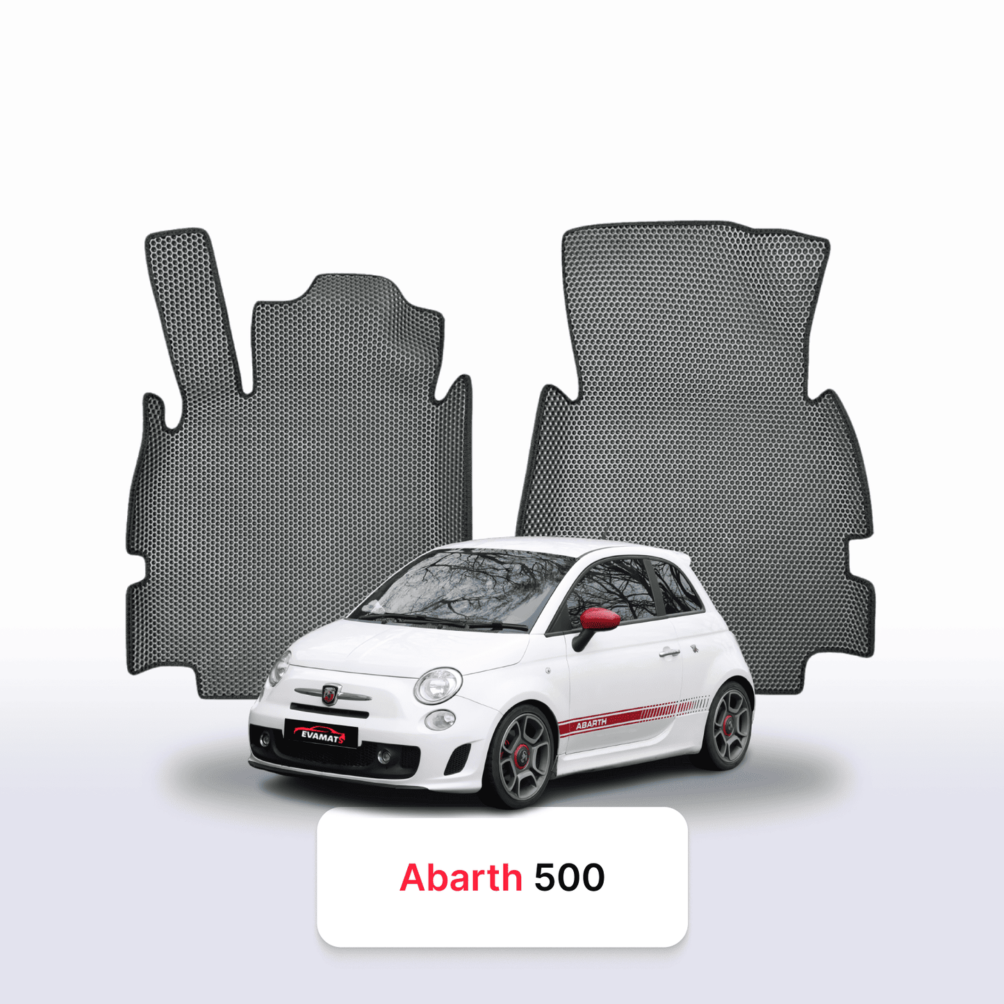 Car mats EVAMATS for Fiat 500(Abarth) 2 gen 2007-2020 year HATCHBACK 3 door