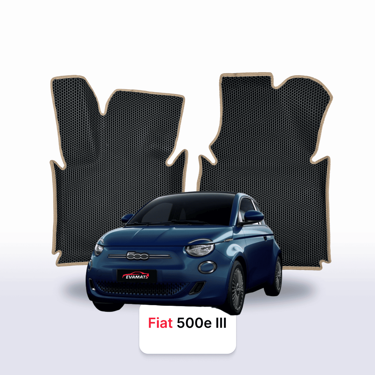 Car mats EVAMATS for Fiat 500E 3 gen 2020-2025 year Electric HATCHBACK 3 door