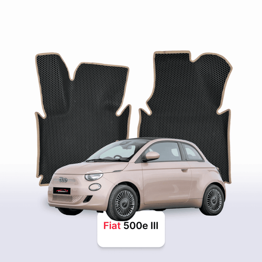Car mats EVAMATS for Fiat 500E 3 gen 2020-2025 year ELECTRIC HATCHBACK 3 door CABRIO