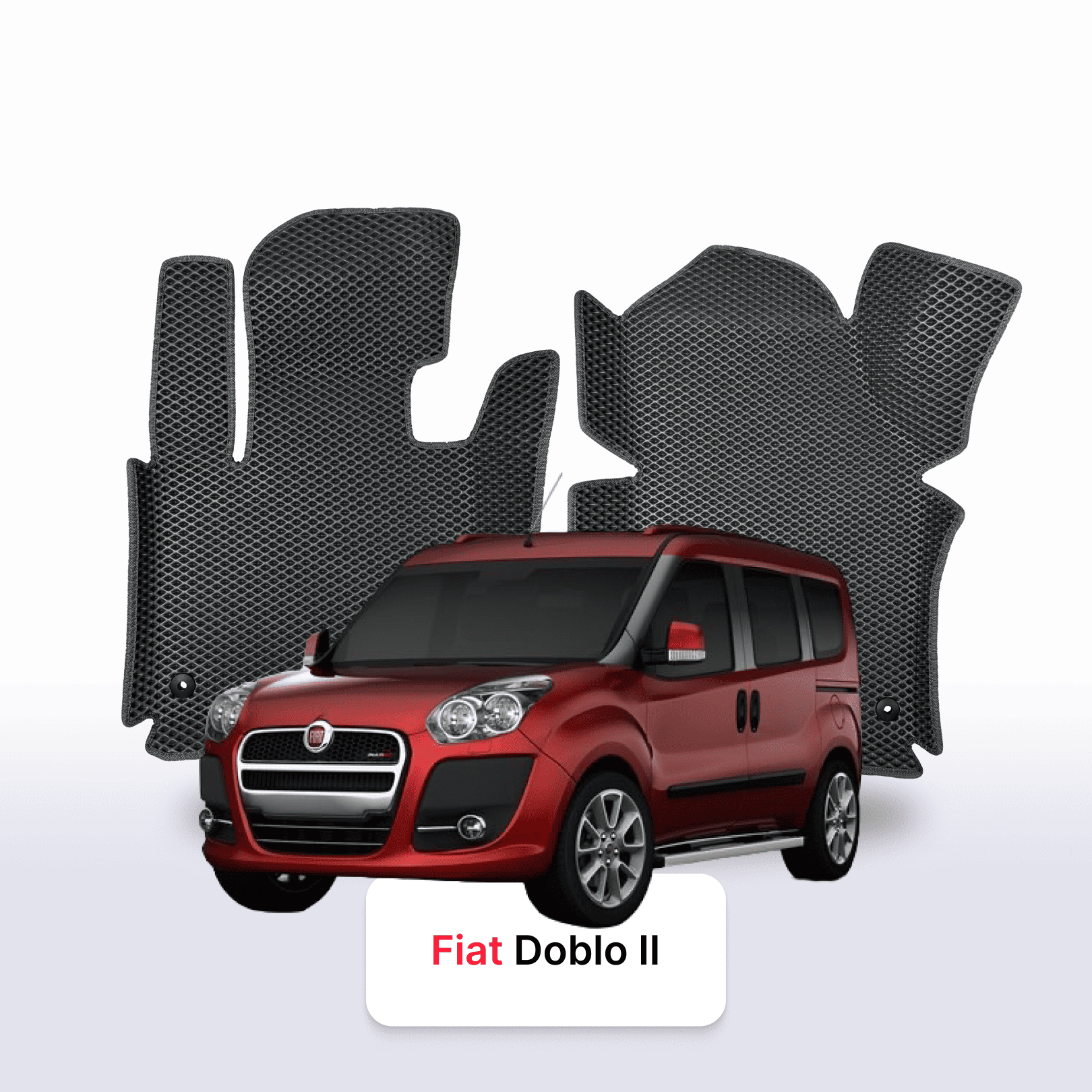Car mats EVAMATS for Fiat Doblo 2 gen 2010-2022 year Maxi MINIVAN