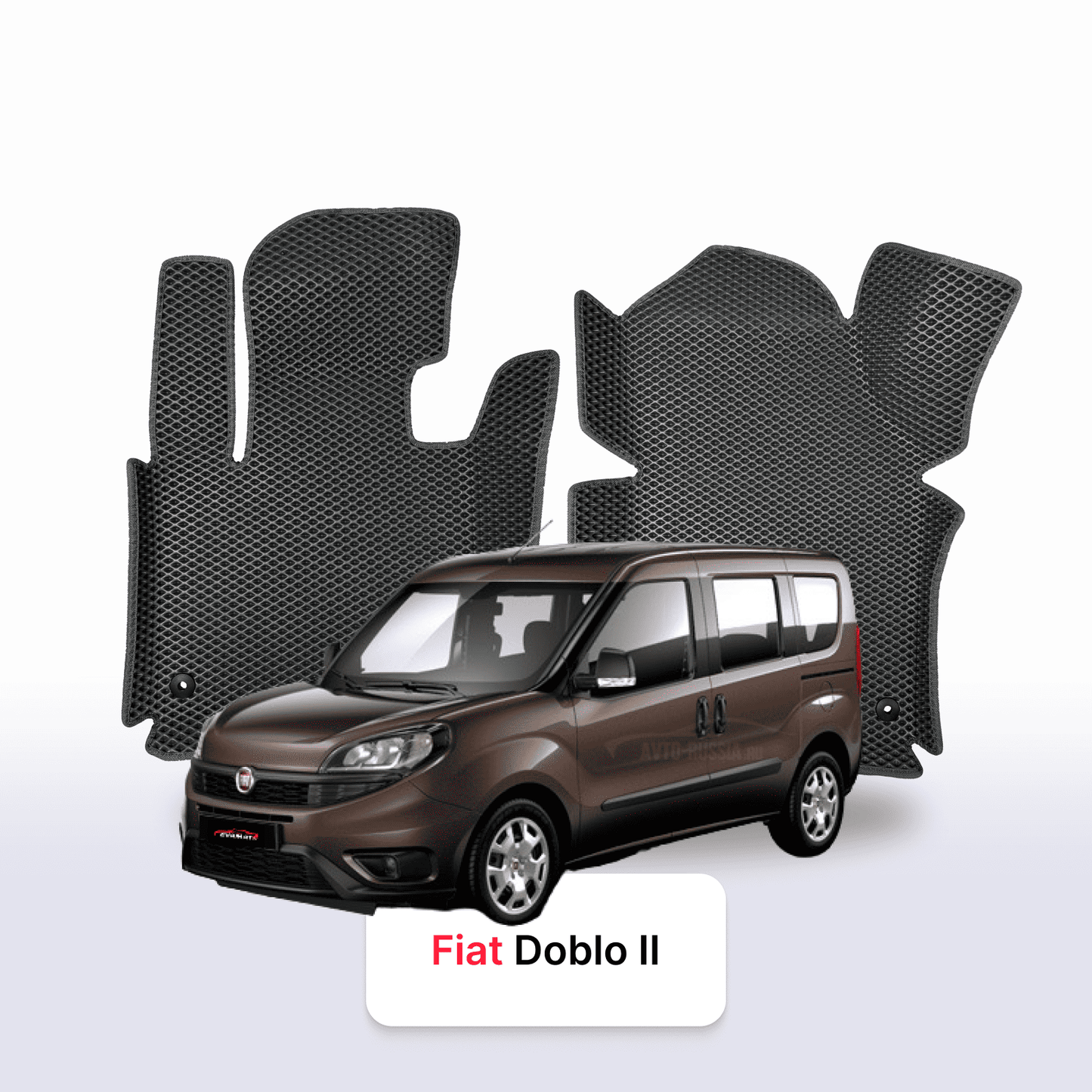 Car mats EVAMATS for Fiat Doblo 2 gen 2009-2023 year MINIVAN