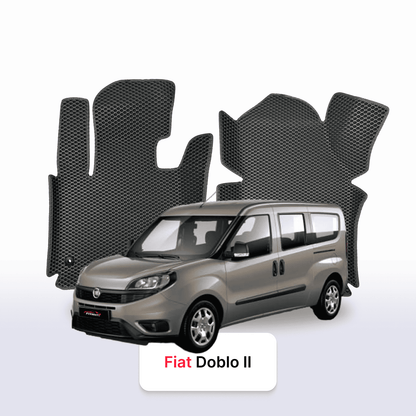 Car mats EVAMATS for Fiat Doblo 2 gen 2015-2023 year LONG MINIVAN