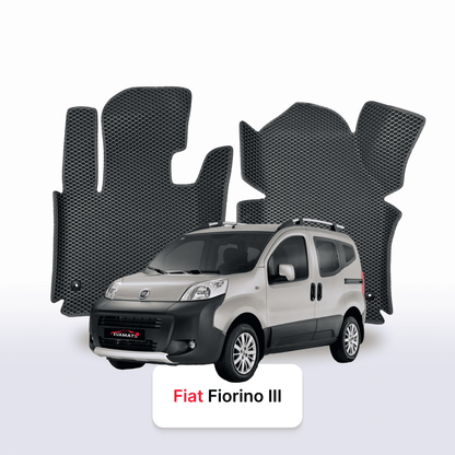 Car mats EVAMATS for Fiat Fiorino 3 gen 2007-2025 year MINIVAN