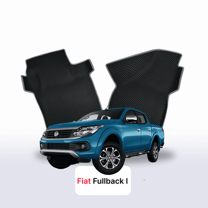 Car mats EVAMATS for Fiat Fullback 1 gen 2016-2020 year PICK-UP double cabin