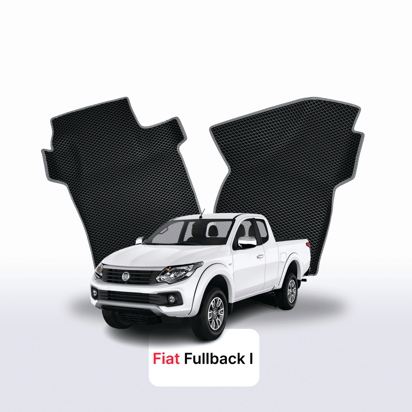 Car mats EVAMATS for Fiat Fullback 1 gen 2016-2020 year PICK-UP one-and-half cabin