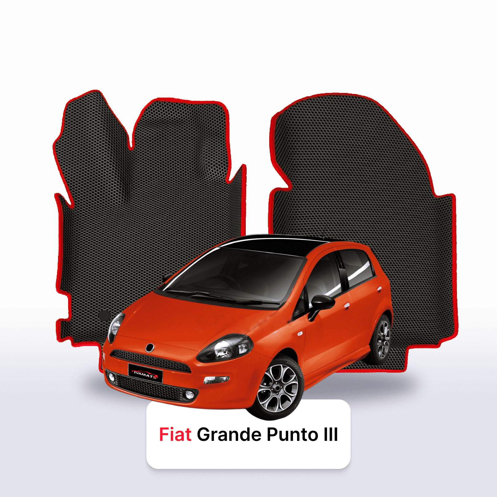 Car mats EVA for Fiat Grande Punto 3 gen 2005-2012 year HATCHBACK 5 door
