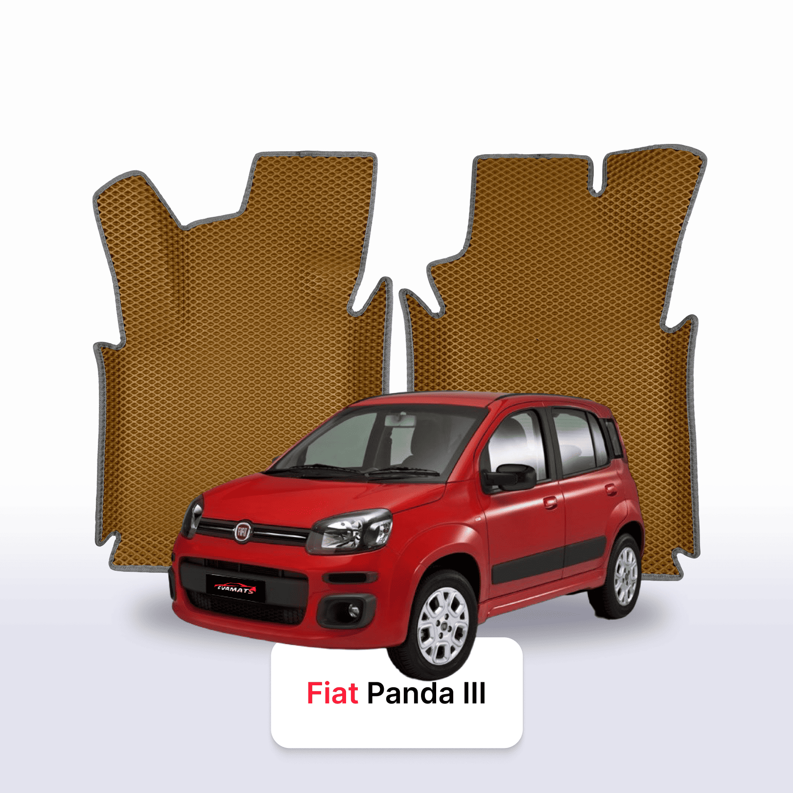 Car mats EVAMATS for Fiat Panda 3 gen 2011-2025 year HATCHBACK 5 door