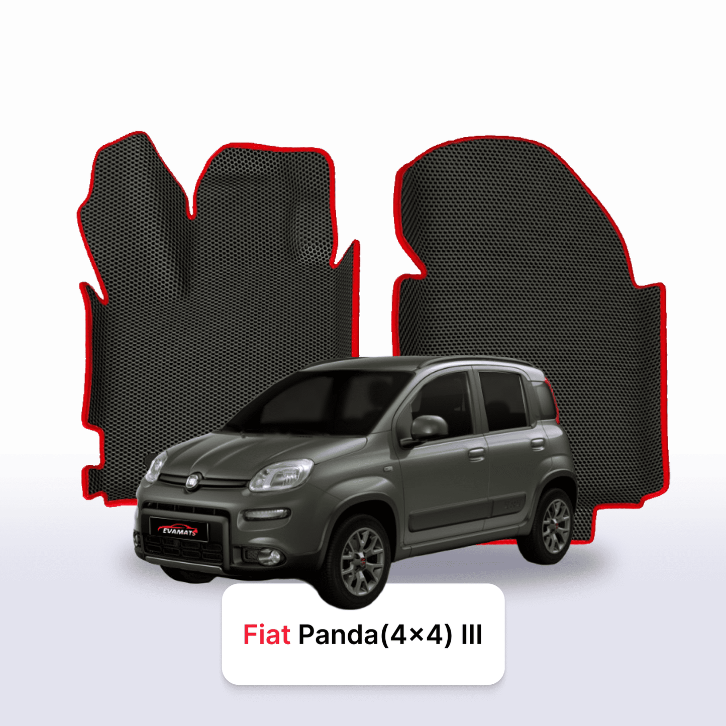 Car mats EVA for Fiat Panda(4x4) 3 gen 2011-2025 year HATCHBACK 5 door
