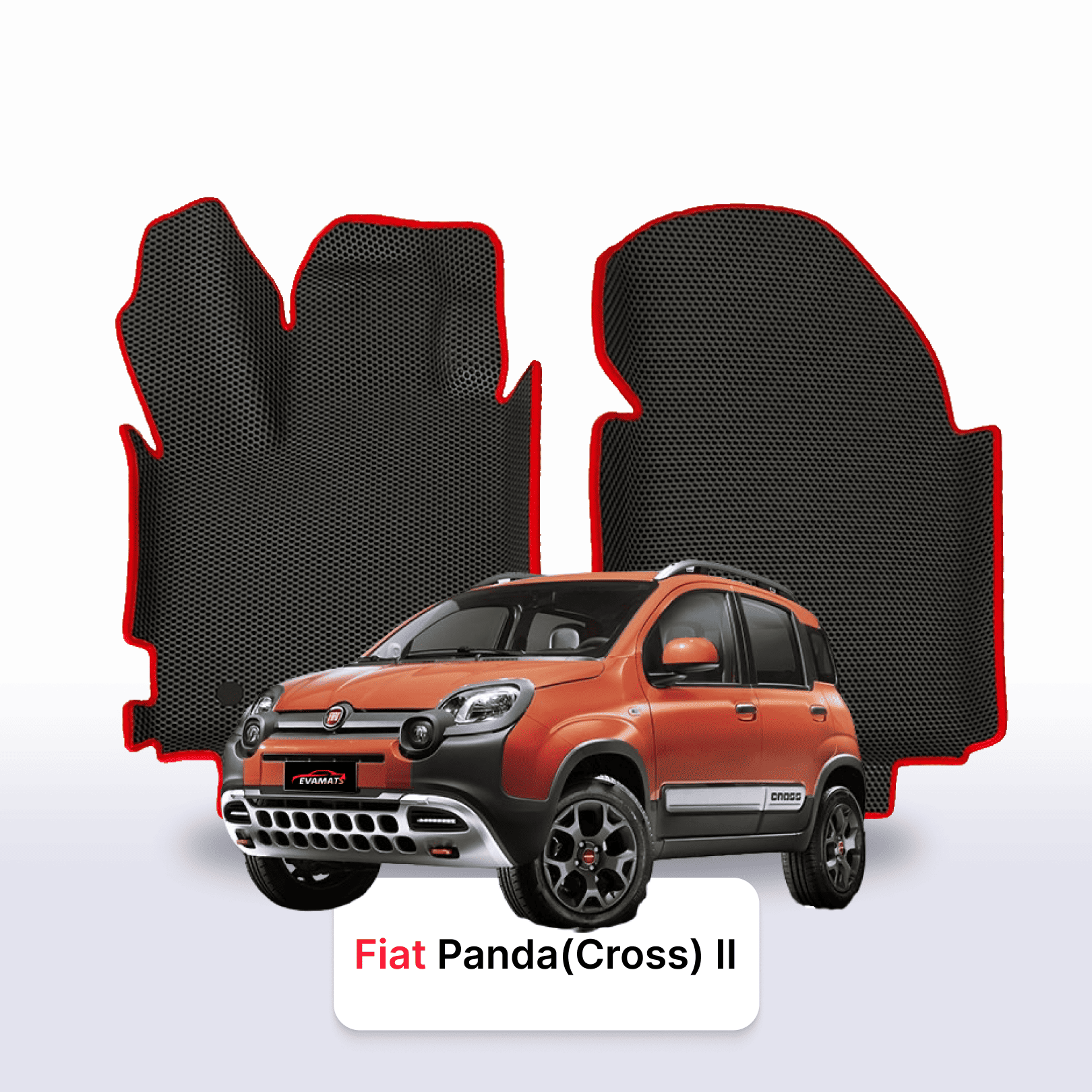 Car mats EVAMATS for Fiat Panda(Cross) 2 gen 2003-2012 year HATCHBACK 5 door