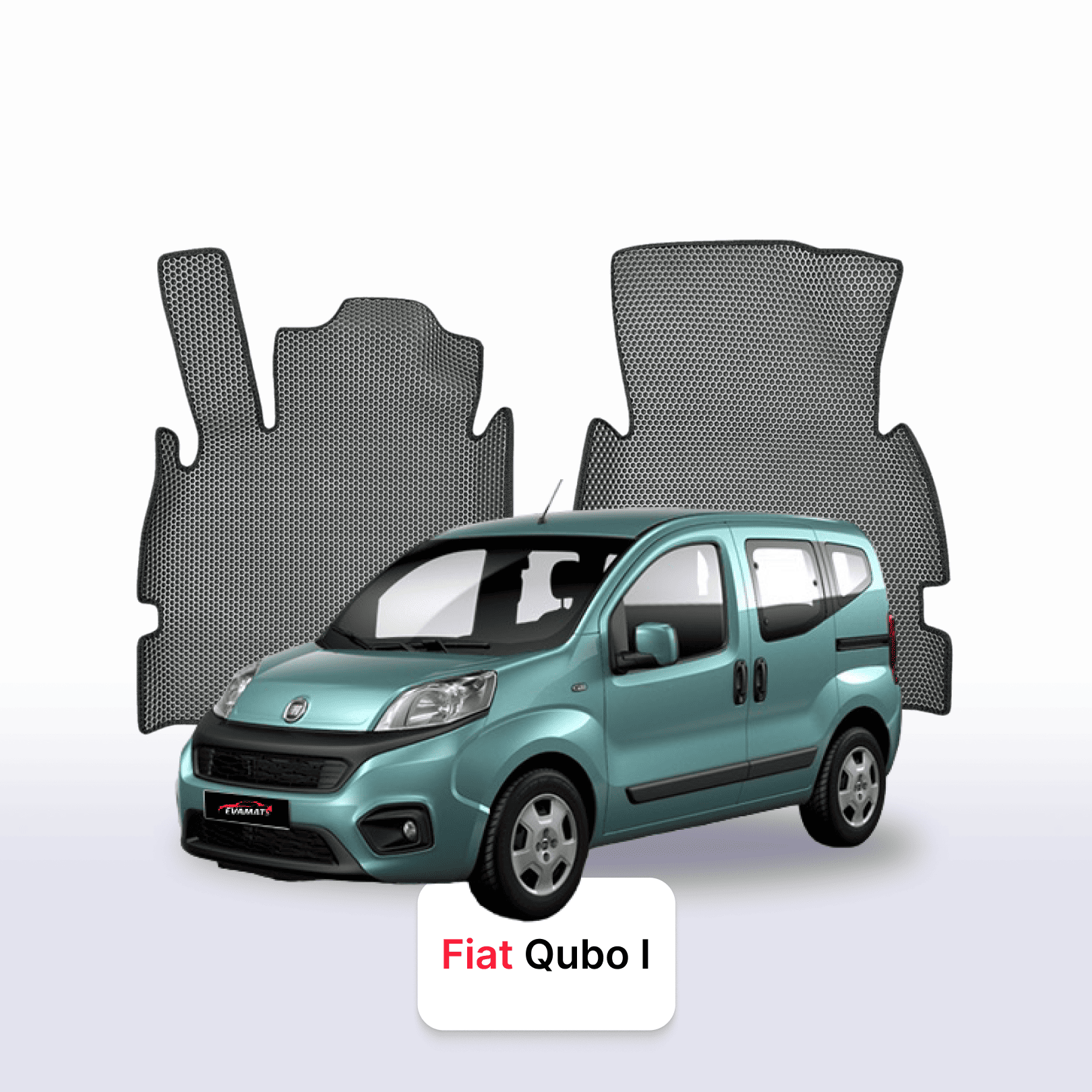 Car mats EVA for Fiat Qubo 1 gen 2007-2019 year MINIVAN