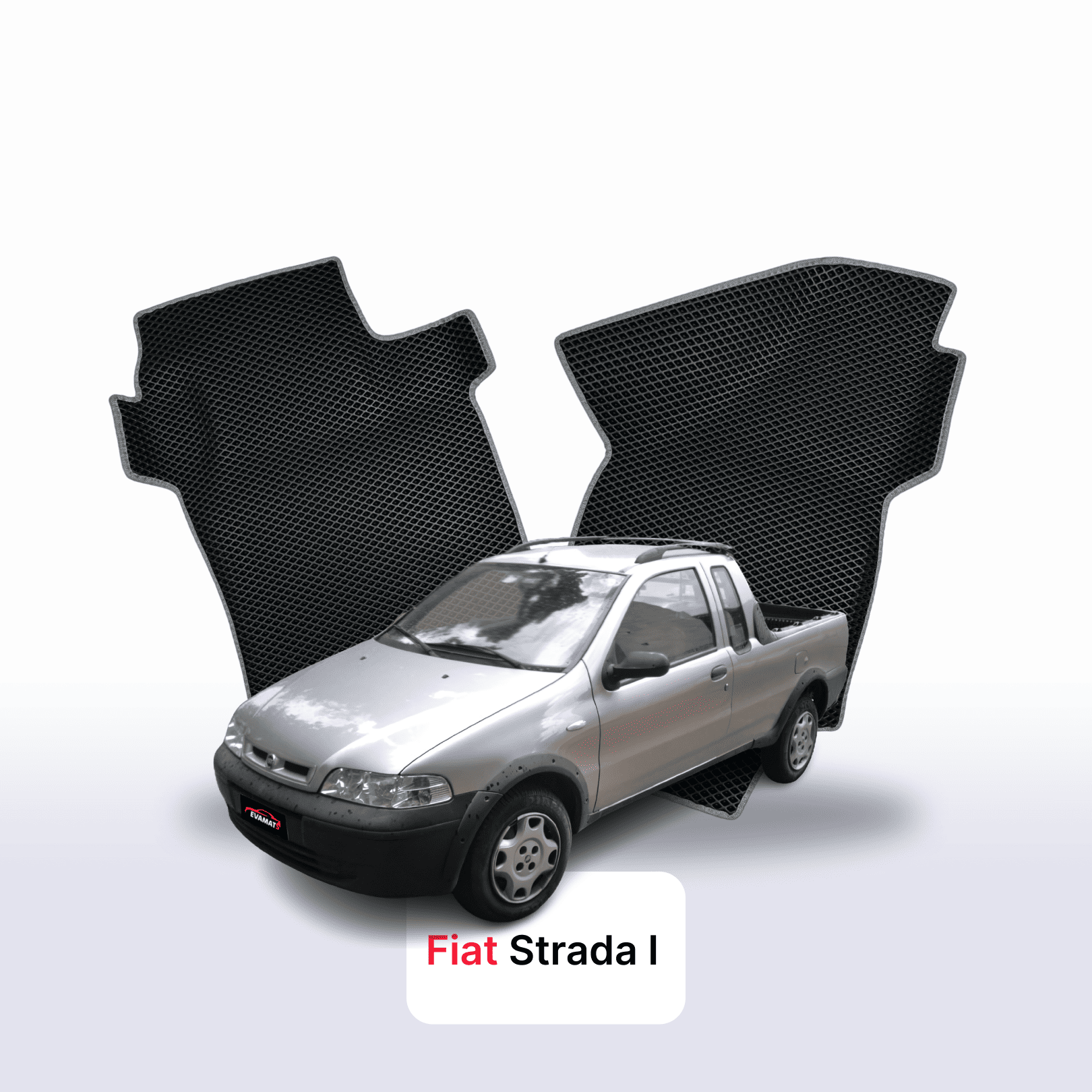Car mats EVAMATS for Fiat Strada 1 gen 1996-2021 year PICK-UP single cabin
