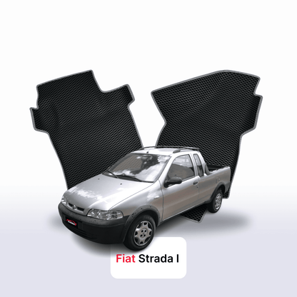 Car mats EVAMATS for Fiat Strada 1 gen 1996-2021 year PICK-UP single cabin