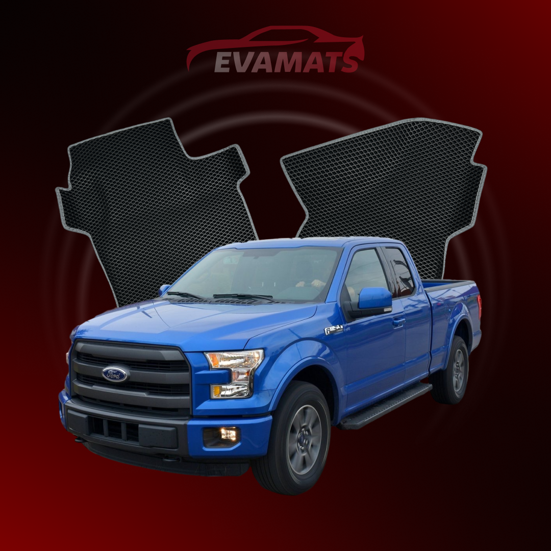 Car mats EVAMATS for Ford F-150 13 gen 2014-2020 year PICK-UP one-and-half cabin