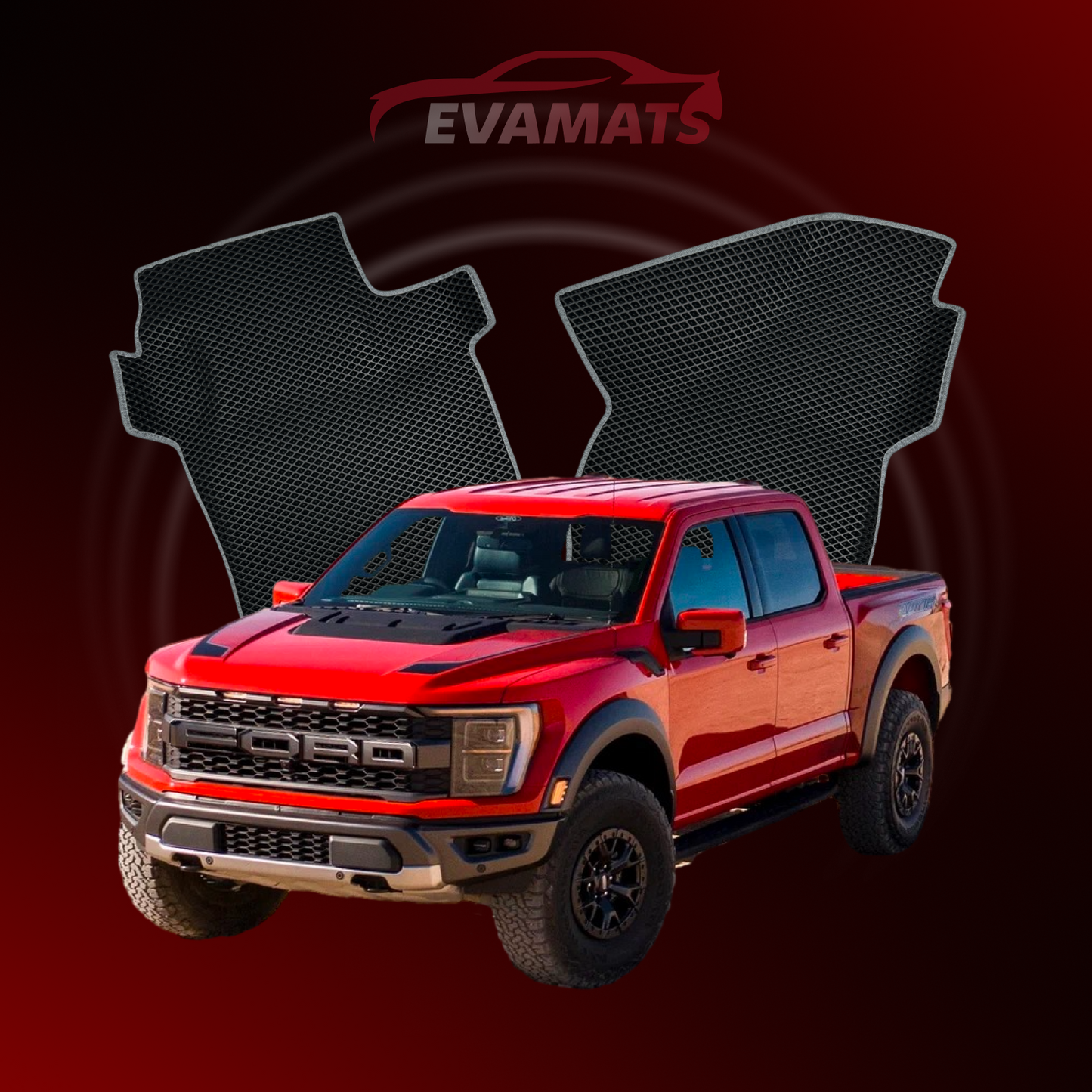 Car mats EVAMATS for Ford F-150 14 gen 2020-2025 year PICK-UP double cabin(Lightning)