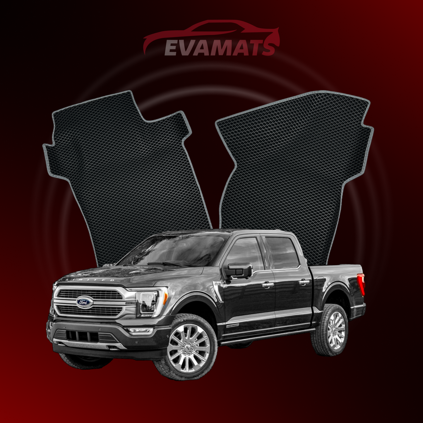 Car mats EVAMATS for Ford F-150 14 gen 2020-2025 year PICK-UP double cabin(SuperCrew)