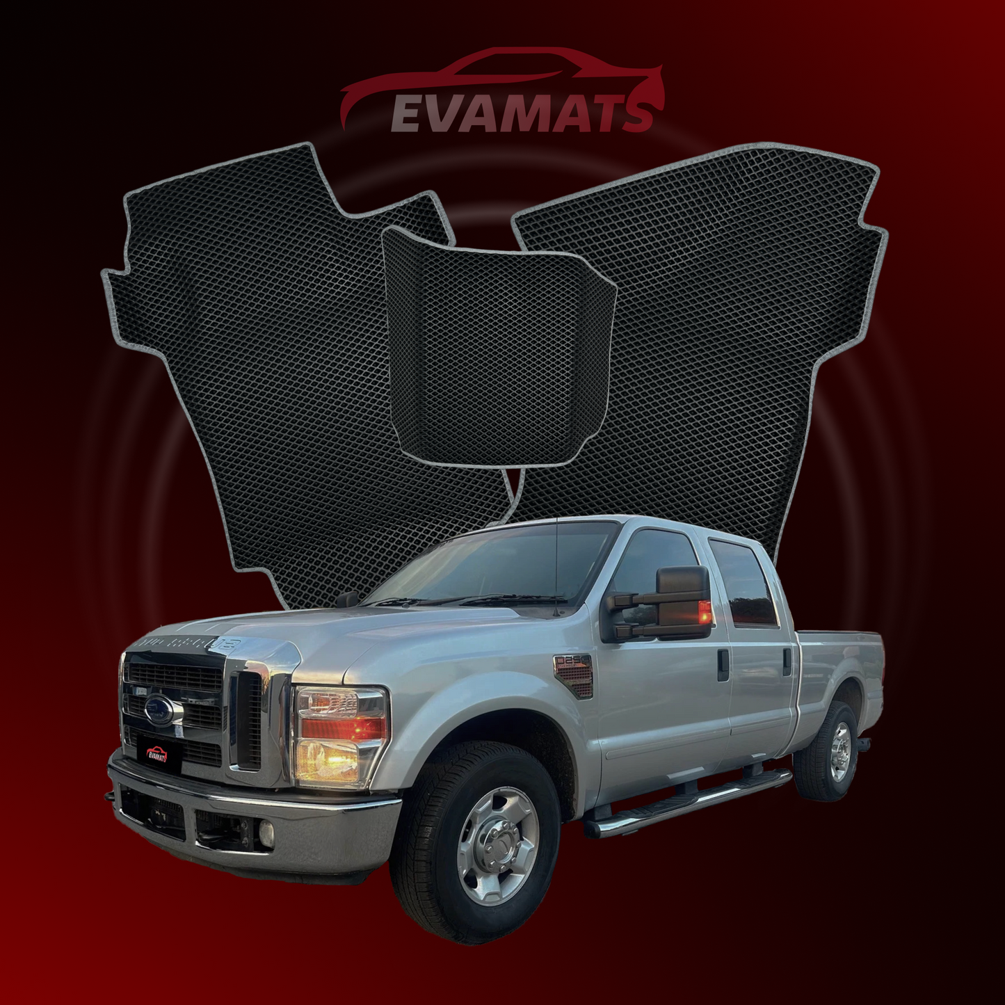 Alfombrillas de coche EVAMATS para Ford F-250 2006-2016 Super Duty PICK-UP cabina doble