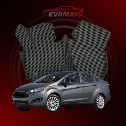 Car mats EVAMATS for Ford Fiesta 6 gen 2008-2017 year SEDAN